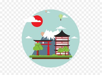 Mount Fuji Clip art - Japan map vector scenery 