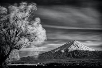 Mount Fuji in Infra Red