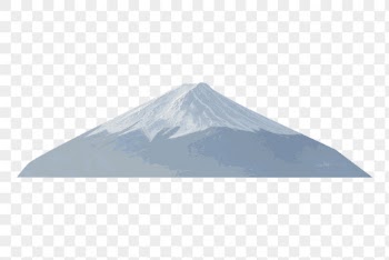 Mount Fuji, Japanese nature hand | Free PNG - rawpixel