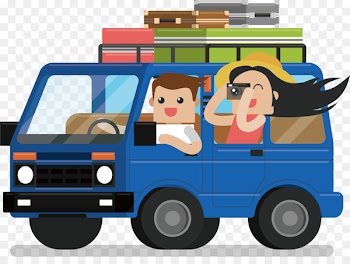Mount Hakodate Mount Inasa Package tour Car Travel - A tourist van full of luggage 