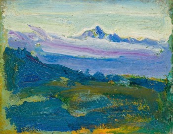 Mount Kenya, oil painting. Original | Free Photo - rawpixel