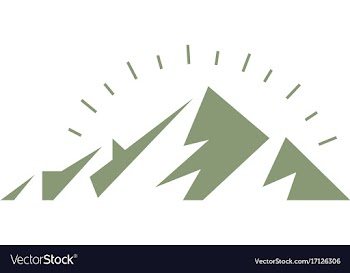  					Mountain abstract nature logo vector image														