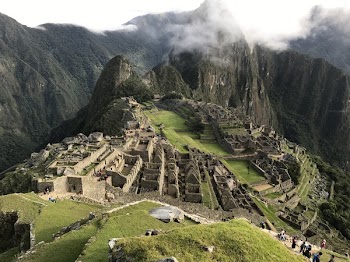 Mountain and Houses
