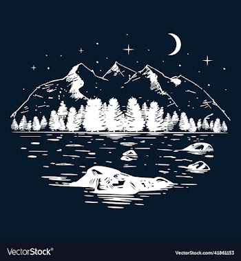 mountain and lake landscape