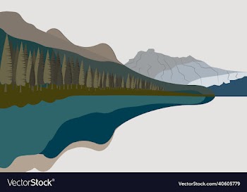 mountain behind the lake