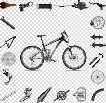 Mountain bike Bicycle frame Hardtail, bike transparent background PNG clipart
