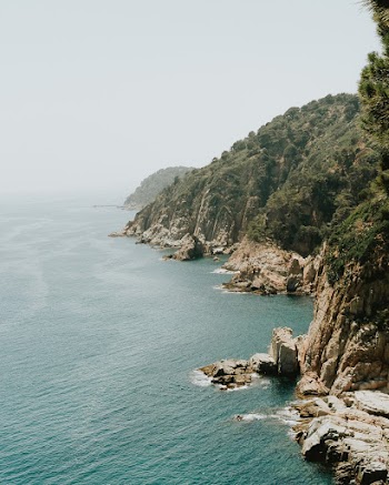 Mountain Cliff By The Ocean