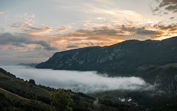 Mountain Covered by Clouds