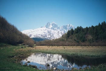Mountain Covered In Snow