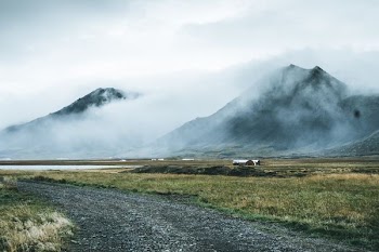 mountain covered with fogs
