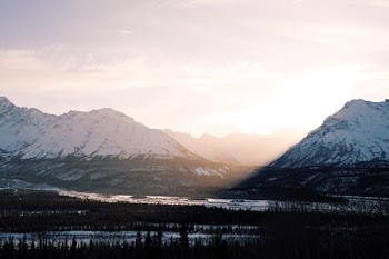 mountain covered with snow