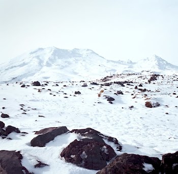mountain covered with snow