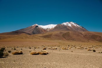 mountain covered with snow