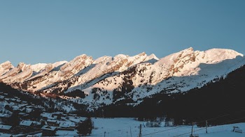 Mountain Covered with Snow