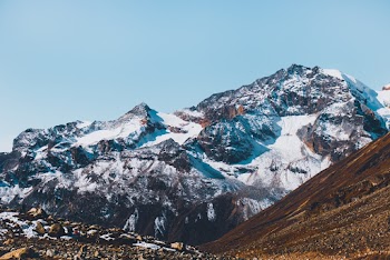 Mountain Covered With Snow
