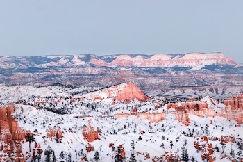 mountain filled with snow