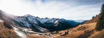 Mountain Filled With Snow Photo