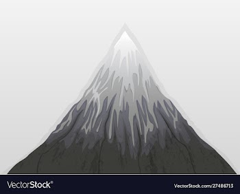 Mountain fuji snow vector image
