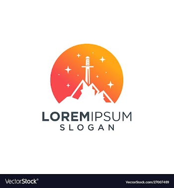 Mountain icon logo design vector image