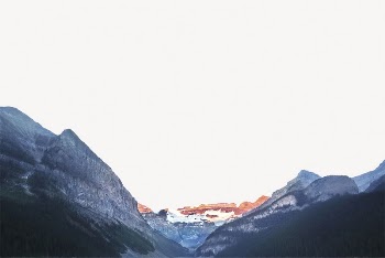 Mountain landscape border collage element, | Free PSD - rawpixel