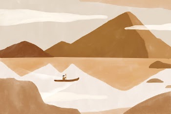 Mountain landscape earth tone background | Free PSD - rawpixel