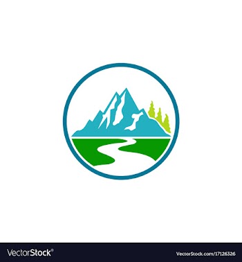  					Mountain landscape hill logo vector image														