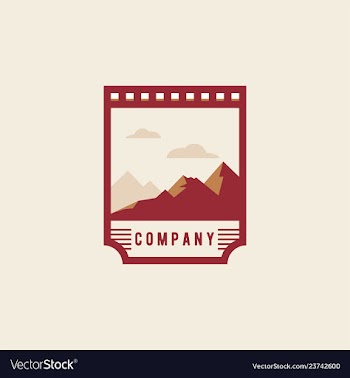 Mountain logo national park logo travel badge vector image