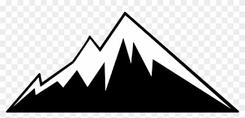 Mountain Outline Clipart Throughout Mountain Outline - Mountain Logo Vector Png