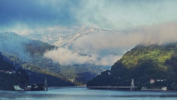 Mountain over Body of Water