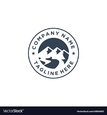 mountain peak summit logo design outdoor hiking