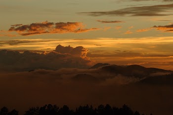 Mountain Peak With Clouds