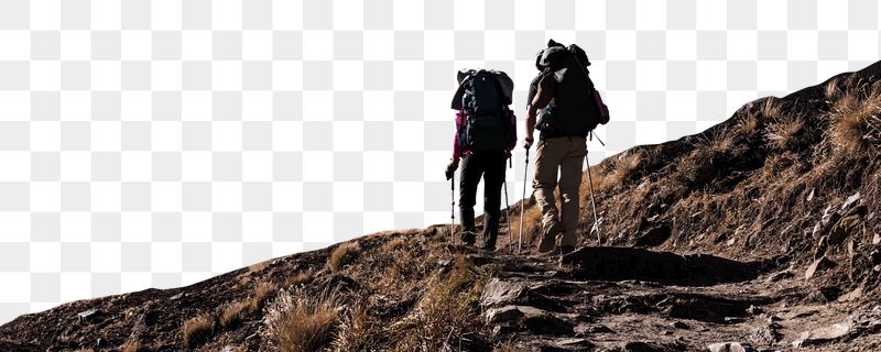 Mountain png collage, hiking, transparent | Free PNG - rawpixel