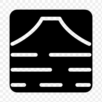 Mountain png web UI icon in solid style | Free stock illustration | High Resolution graphic