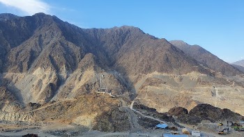 Mountain Range and Machinery at the