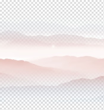 Mountain range illustration, Fog Euclidean , Effect element transparent background PNG clipart