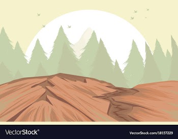 Mountain range vector image
