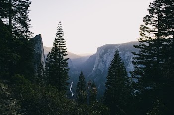 Mountain Range Yosemite Park California