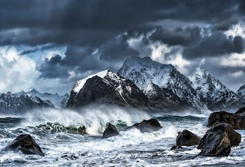 Mountain Surrounded by Body of Water