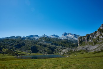 Mountain Under Blue Skies