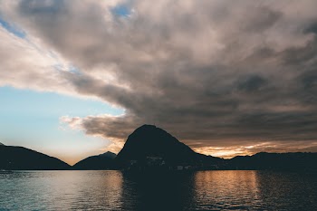 Mountain Under Gray Sky
