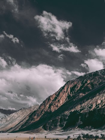 Mountain Underneath Clouds