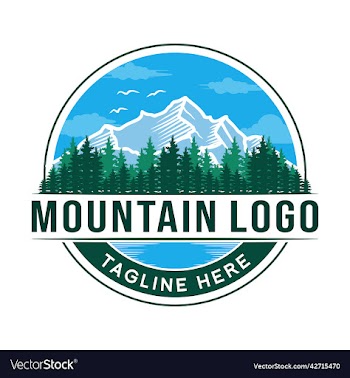 mountain vintage logo design