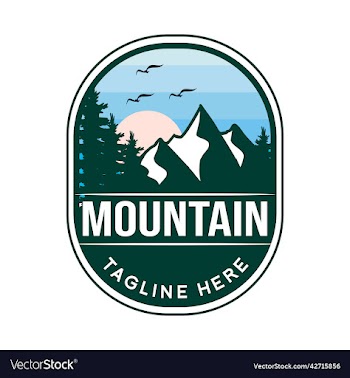 mountain vintage logo design