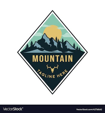 mountain vintage logo design