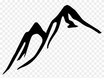 Mountains Clip Art At Clker - Mountain Drawing Black And White