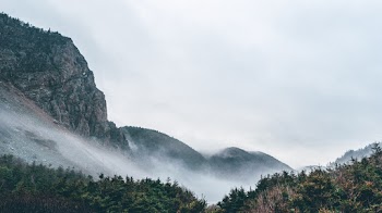 Mountains Covered with Fog