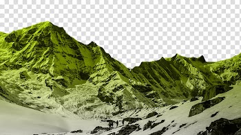 Mountains , group of people near mountain transparent background PNG clipart