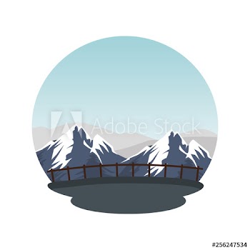 mountains snow landscape scene