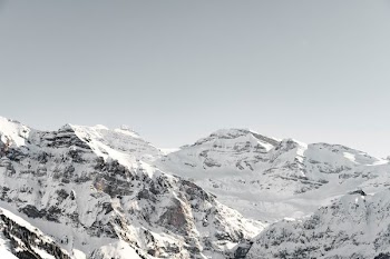 mountains with snow during daytime