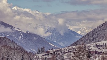 Mountains With White Clouds